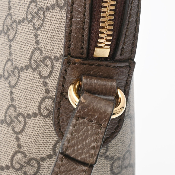Gucci Ovdia Beige Ebony GG Supreme Canvas Shoulder Bag - Picture 6 of 9